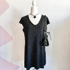Vintage Polka Dot Nightgown, Coquette‎ Retro Balletcore Cottagecore Medium